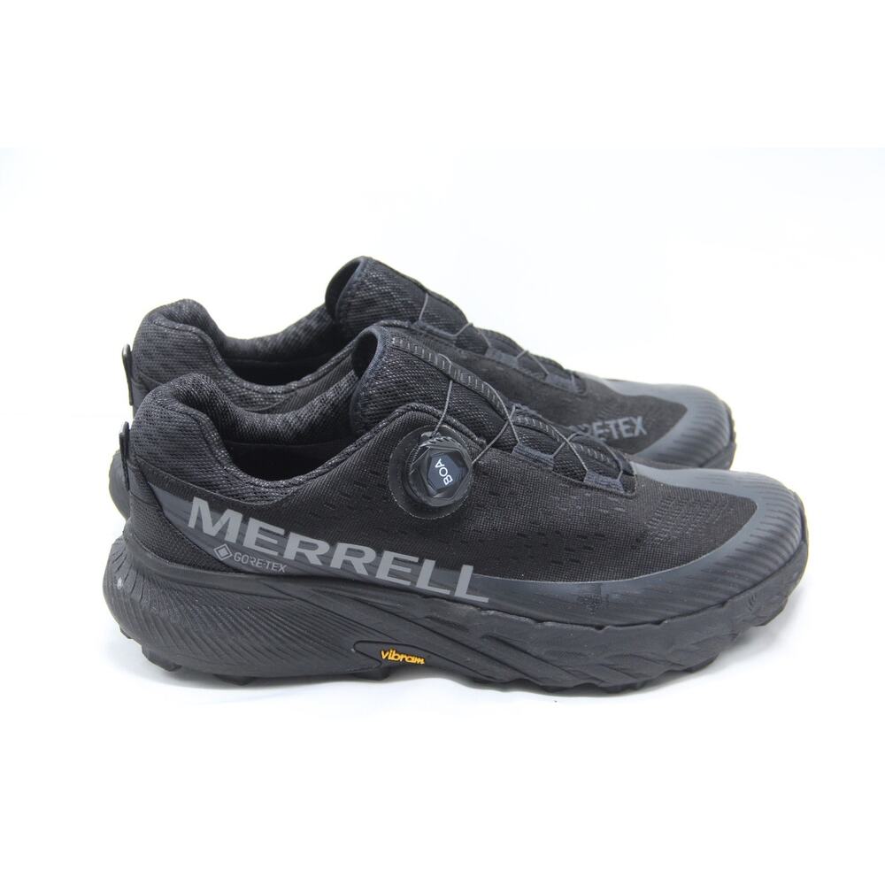Merrell Agility Peak 5 BOA Shoes Mens Size 11 Black GTX Gore-Tex Hiking Vibram